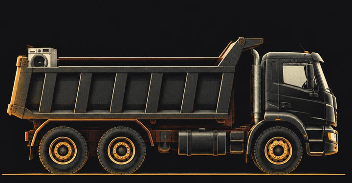 Dump truck, single item